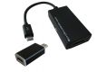 KAB Adapter micro USB-B auf HDMI ST/BU Sandberg MHL-HDMI ConverterKit - Schwarz